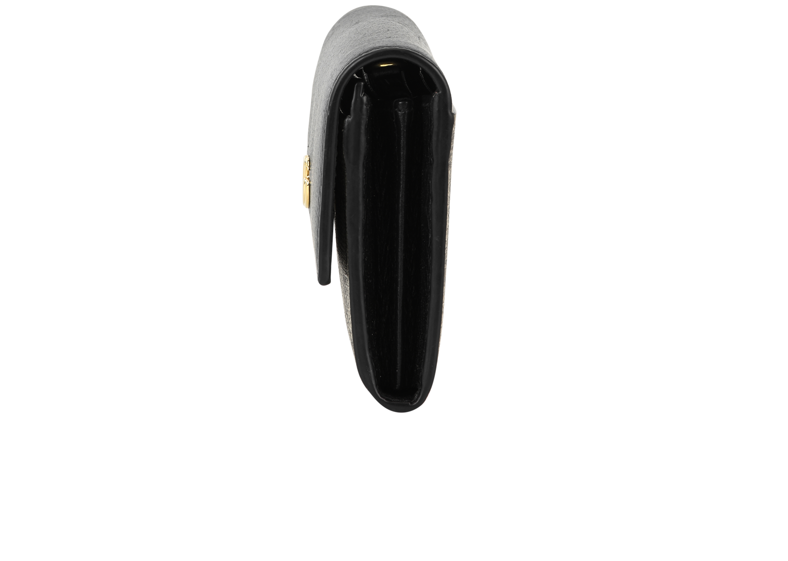 Gucci GG Marmont Continental Wallet, &pound;295, Accessories, Black/Brown, Canvas/Leather, Bottom view